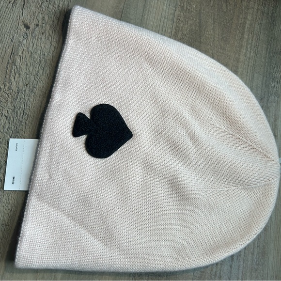 Kate Spade Logo Beanie Hat in Rose Dew NWT - Picture 4 of 8